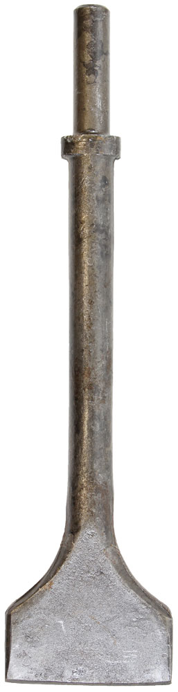 Chipping Hammer 1-1/2" Chisel, Rond Shank/Oval Collar x 12"
