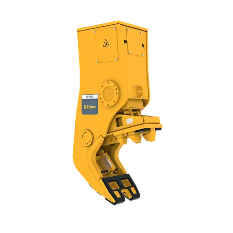 Epiroc BP 1650 Hydraulic Bulk Pulverizer – left angled view with HATCON Epiroc BP 1650 Hydraulic Bulk Pulverizer – left angled view with HATCON