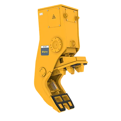 Epiroc BP 2050 Hydraulic Bulk Pulverizer – left angled view with HATCON Epiroc BP 2050 Hydraulic Bulk Pulverizer – left angled view with HATCON