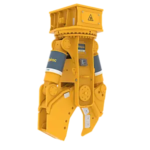 Epiroc CC 1600 Hydraulic Combi Cutter, S jaw set (Steel Cutting) – angled view with HATCON Epiroc CC 1600 Hydraulic Combi Cutter, S jaw set (Steel Cutting) – angled view with HATCON