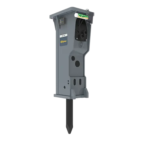 Epiroc EC 122T Hydraulic Breaker with ContiLube II – diagonal back Epiroc EC 122T Hydraulic Breaker with ContiLube II – diagonal back