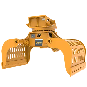 Epiroc MG 1800 R Hydraulic Multi Grapple with HATCON – angled front view
