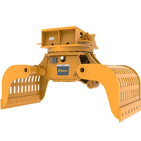 Epiroc MG 2300 R Hydraulic Multi Grapple with HATCON – angled front view