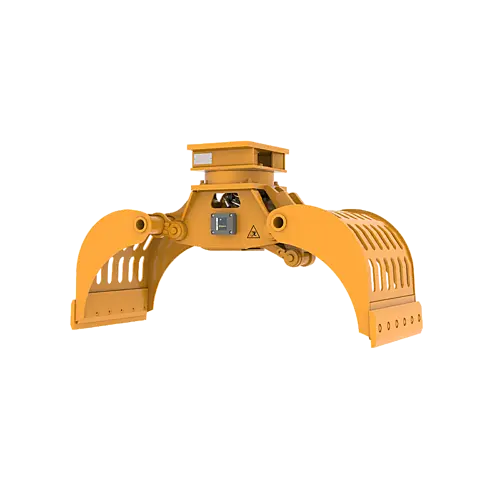 Epiroc MG 400 R Hydraulic Multi Grapple with HATCON – angled front view Epiroc MG 400 R Hydraulic Multi Grapple with HATCON – angled front view