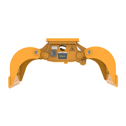 Epiroc MG 800 Hydraulic Multi Grapple (static) with HATCON – front view Epiroc MG 800 Hydraulic Multi Grapple (static) with HATCON – front view