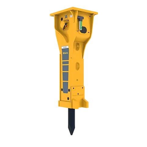 Epiroc HB 3100 Hydraulic Breaker – left, 50 degree view Epiroc HB 3100 Hydraulic Breaker – left, 50 degree view