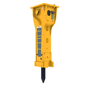 Epiroc HB 3600 DP Hydraulic Breaker (DustProtector) – left, 50 degree view Epiroc HB 3600 DP Hydraulic Breaker (DustProtector) – left, 50 degree view