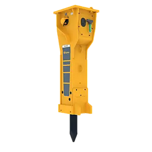 Epiroc HB 4700 DP Hydraulic Breaker (DustProtector) – left, 50 degree view Epiroc HB 4700 DP Hydraulic Breaker (DustProtector) – left, 50 degree view