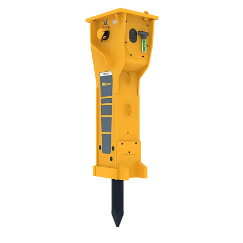 Epiroc HB 4700 Hydraulic Breaker – left, 50 degree view Epiroc HB 4700 Hydraulic Breaker – left, 50 degree view