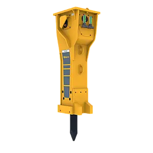 Epiroc HB 5800 DP Hydraulic Breaker (DustProtector) – left, 50 degree view Epiroc HB 5800 DP Hydraulic Breaker (DustProtector) – left, 50 degree view