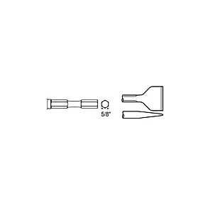 cpi-6150029000_drawing_other Chicago Pneumatic FLAT CHISEL SHANK HEX 5/8"ATEX - other