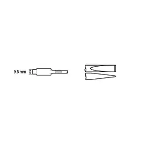 cpi-6150411140_drawing_other Chicago Pneumatic FLAT CHISEL SHANK FLATNOSE 9,5MM - other