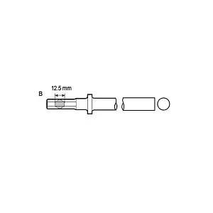Chicago Pneumatic BLANK CHISEL SHANK HEX 12,5MM - other