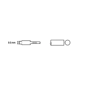 Chicago Pneumatic BLANK CHISEL SHANK ROUND 9,5MM - other