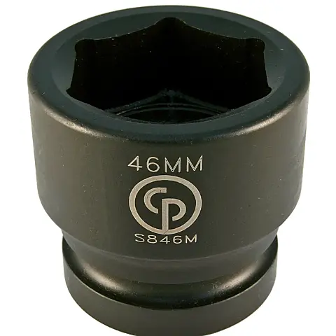 cpi-8940164345s846m Chicago Pneumatic S846M 1" Drive Standard Impact Socket 46MM - front