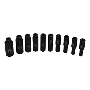 cpi-8940164442_fl Chicago Pneumatic SS2010D 1/4" Drive Set of 10 pcs SAE/Imperial Deep Impact Sockets - 3d-right