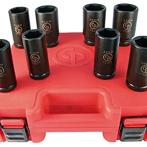Chicago Pneumatic SS618D 3/4" Drive Set of 8 pcs Metric Deep Impact Sockets