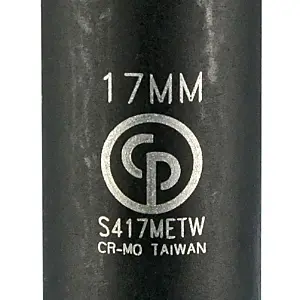 Chicago Pneumatic S417MetricW 1/2" Drive Thin Wall Deep 17MM Socket