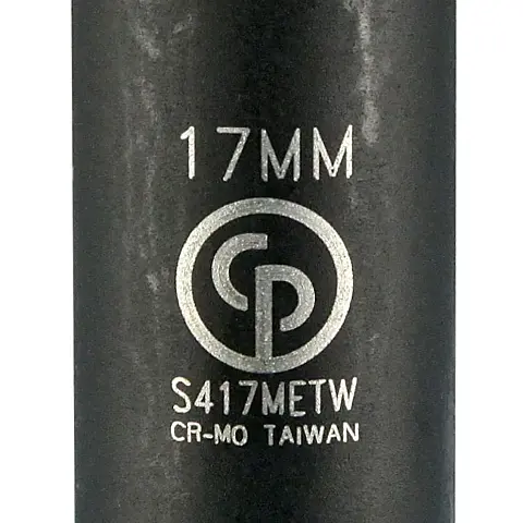 cpi-8940167729s417metw Chicago Pneumatic S417MetricW 1/2" Drive Thin Wall Deep 17MM Socket - front