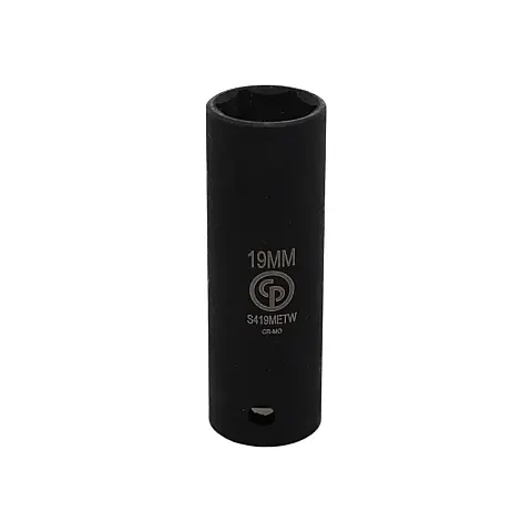 cpi-8940167730_f Chicago Pneumatic S419MetricW 1/2" Drive Thin Wall Deep 19MM Socket - front