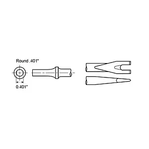 cpi-a046044_drawing_other Chicago Pneumatic NUT SPLITTER SHANK ROUND .401" - other
