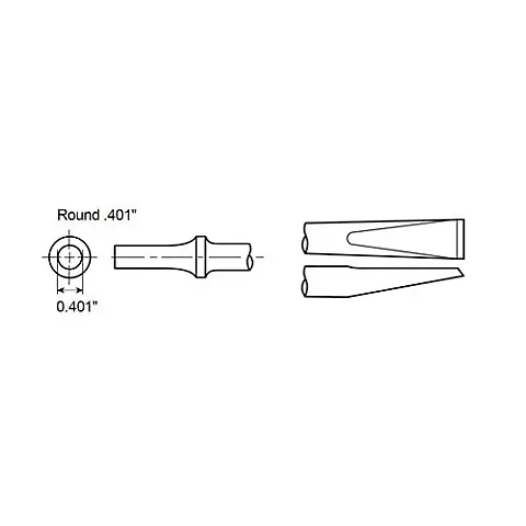 cpi-a046050_drawing_other Chicago Pneumatic RIVET CUTTER SHANK ROUND .401" - other