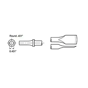 cpi-a046072_drawing_other Chicago Pneumatic UNDERCOAT GOO SCRAPER SHANK ROUND .401" - other