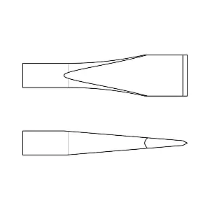 Chicago Pneumatic FLAT CHISEL SHANK ROUND .401″
