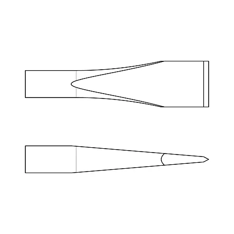 cpi-a046073_drawing_other Chicago Pneumatic FLAT CHISEL SHANK ROUND .401" - other