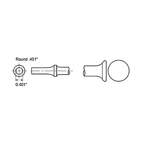 Chicago Pneumatic RIVET SET .401 3-1/4″(L) 1-3/4″()