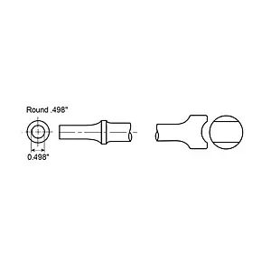 cpi-a047057_drawing_other Chicago Pneumatic TIE ROD SHANK ROUND .498" - other