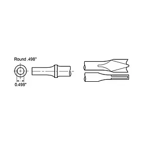Chicago Pneumatic TWIN BLADE PANEL CUTTER SHANK ROUND.498″