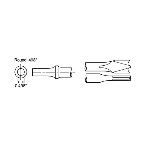 cpi-a047071_drawing_other Chicago Pneumatic TWIN BLADE PANEL CUTTER SHANK ROUND.498" - other