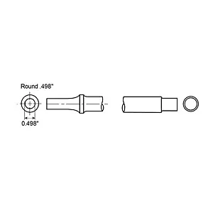 Chicago Pneumatic STRAIGHT PUNCH SHANK ROUND .498″