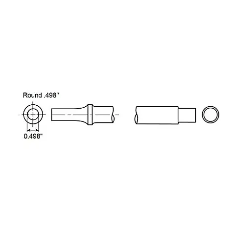 Chicago Pneumatic STRAIGHT PUNCH SHANK ROUND .498" - other
