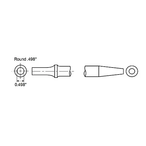 cpi-a047078_drawing_other Chicago Pneumatic TAPERED PUNCH SHANK ROUND .498" - other