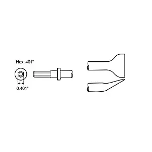 Chicago Pneumatic ANGLE SCALING SHANK HEX .401″