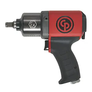 Chicago Pneumatic CP6748EX-P11R - 1/2 Inch Air Impact Wrench - ATEX, Pistol Handle, Suspension Option, Max Torque Reverse Output 800 ft. lbf / 1080 Nm, 8400 RPM, Twin Hammer