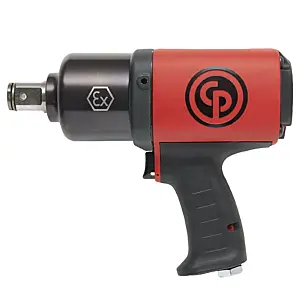 Chicago Pneumatic CP6778EX-P18D - 1 Inch Air Impact Wrench - ATEX, Pistol Handle, Suspension Option, Max Torque Reverse Output 1290 ft. lbf / 1750 Nm, 5100 RPM, Twin Hammer