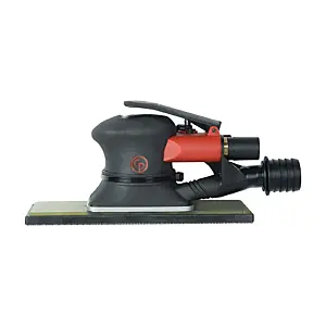 Chicago Pneumatic CP7264CVE - 2-3/4 x 7-3/4 Inch (70 x 198 mm) Rectangle Pad Air Jitterbug Sander, Central Vacuum, Hook & Loop, 8 Pad Holes, 0.28 HP / 210 W - 10000 RPM