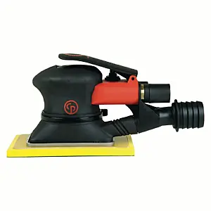 Chicago Pneumatic CP7266CVE - 3-1/4 x 5 Inch (80 x 130 mm) Rectangle Pad Air Jitterbug Sander, Central Vacuum, Hook & Loop, 4 Pad Holes, 0.28 HP / 210 W - 10000 RPM