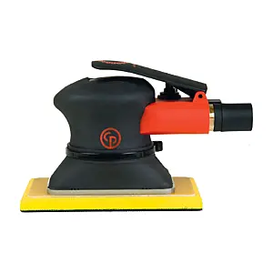 Chicago Pneumatic CP7266E - 3-1/4 x 5 Inch (80 x 130 mm) Rectangle Pad Air Jitterbug Sander, Non-Vacuum, Hook & Loop, 0.28 HP / 210 W - 10000 RPM