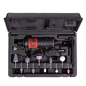 Chicago Pneumatic CP7411K - Kit - 1/4 Inch (6 mm) Air Straight Die Grinder, 0.56 HP / 420 W - 22000 RPM