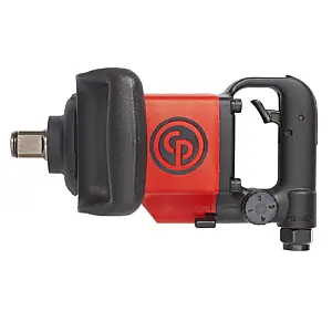 Chicago Pneumatic CP7773D - 1 Inch Air Impact Wrench, D-Handle with Side Handle, Max Torque Reverse Output 1300 ft. lbf / 1760 Nm, 6600 RPM, Twin Hammer