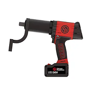 Chicago Pneumatic CP8613 - 3/4 Inch Cordless Torque Wrench, Pack 36V 2.5Ah, Lithium-ion, Reversible, S-Type Reaction Bar, Max Torque Reverse Output 959 ft. lbf / 1300 Nm, 10 RPM