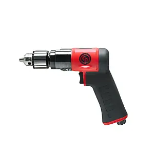 Chicago Pneumatic CP9285C - 3/8 Inch (10 mm) Air Drill, Keyed Chuck, Pistol Handle, 0.62 HP / 460 W, Stall Torque 4.1 ft. lbf / 5.5 Nm - 3000 RPM