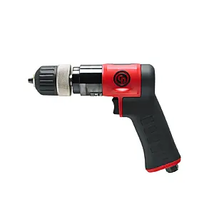 Chicago Pneumatic CP9287C - 3/8 Inch (10 mm) Air Drill, Keyless Chuck, Pistol Handle, 0.62 HP / 460 W, Stall Torque 4.1 ft. lbf / 5.5 Nm - 3000 RPM