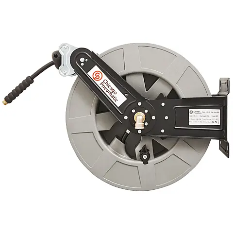 cpi-hr9110_composite_10mm_3-8in_open-hose-reel Chicago Pneumatic HOSE REEL 10 MM BSP HR9110 - left