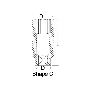 cpi-shape-c-deep_other Chicago Pneumatic .856MD 1" Drive Deep Impact Socket 56MM - other