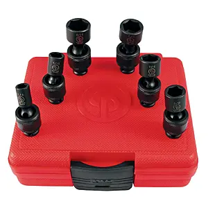 Chicago Pneumatic SS206U 1/4" Drive Set of 6 pcs SAE/Imperial Universal Impact Sockets